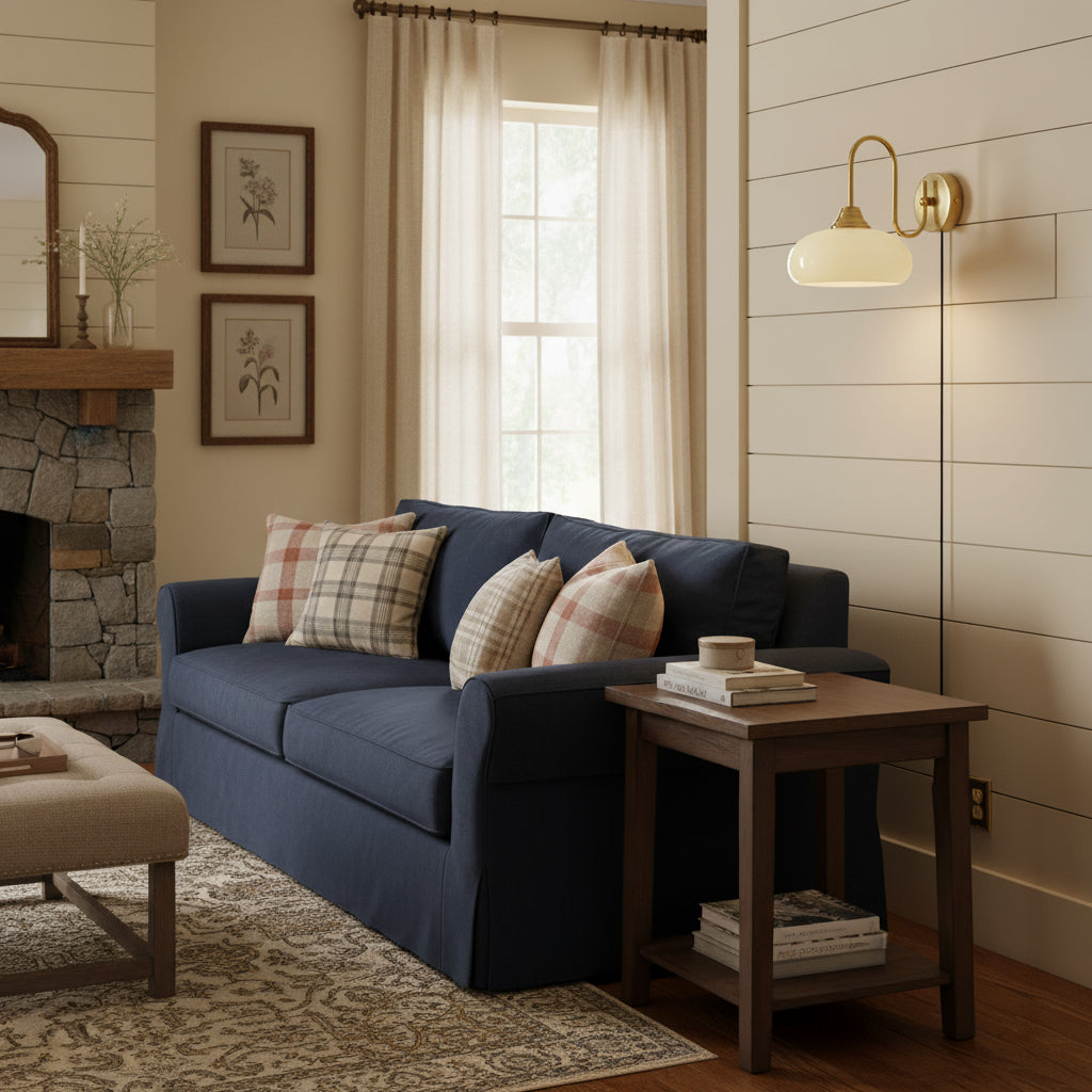 Nova Glass Plug-in Wall Lamp