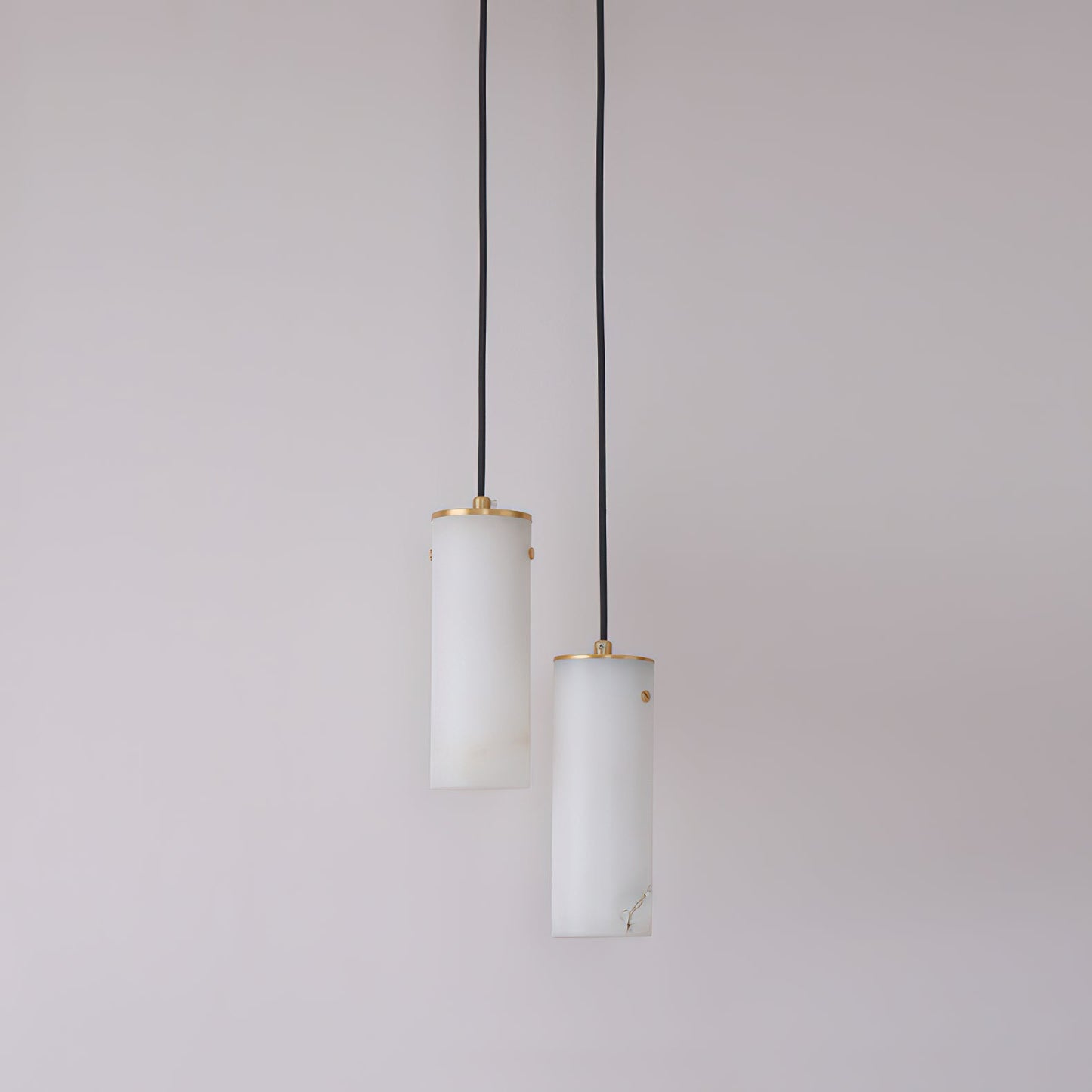 Nula Vertical Alabaster Pendant Light
