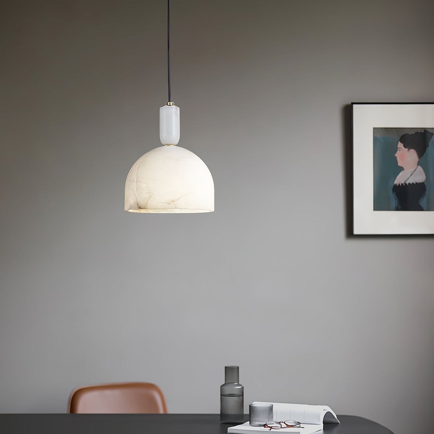 Oki Alabaster Pendnat Light