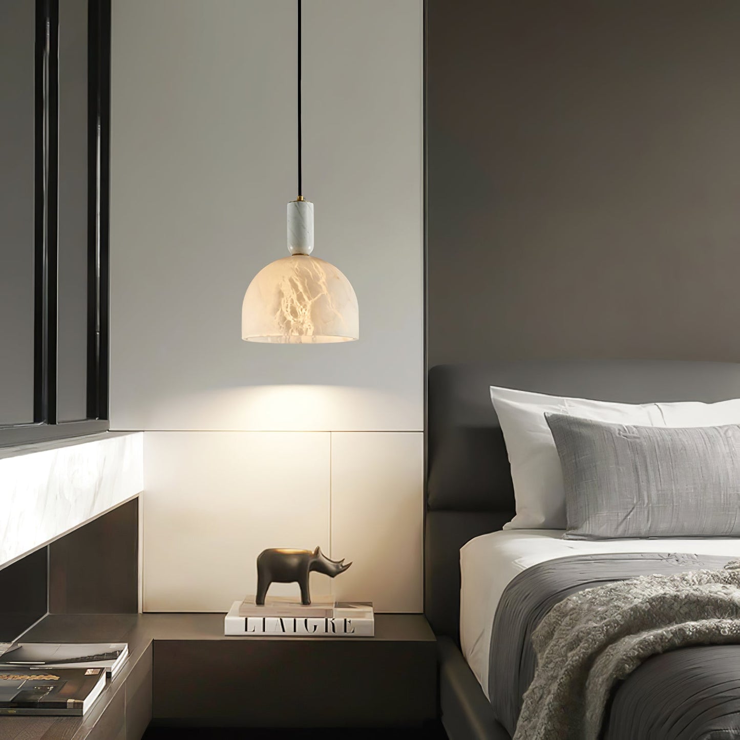 Oki Alabaster Pendnat Light