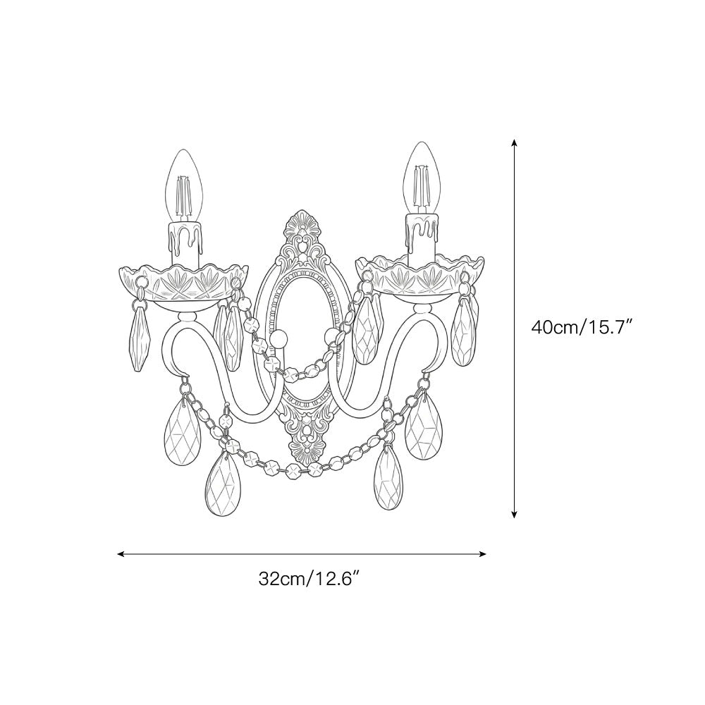 Ondersley Crystal Wall Lamp