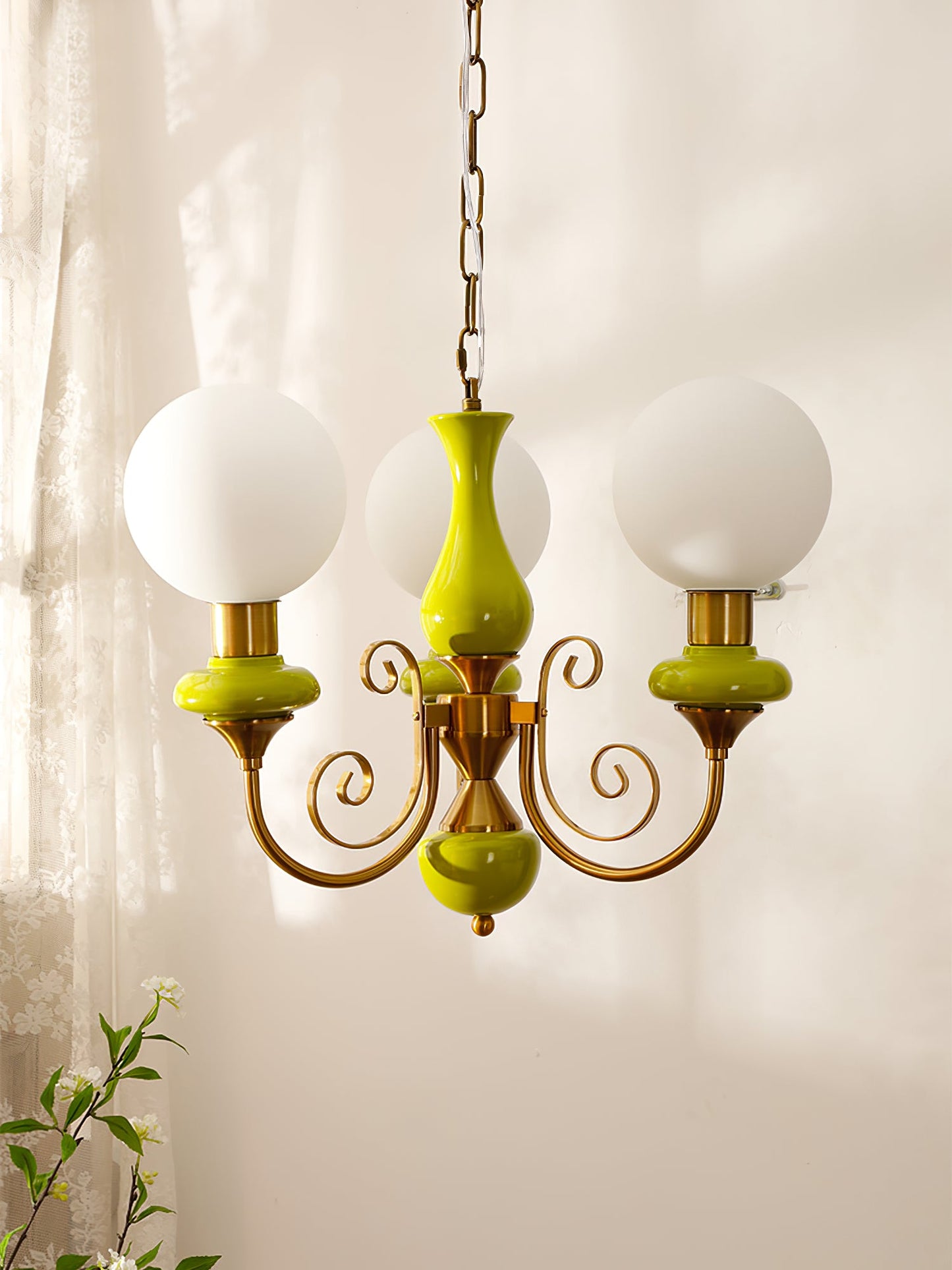Onyx Glass Chandelier