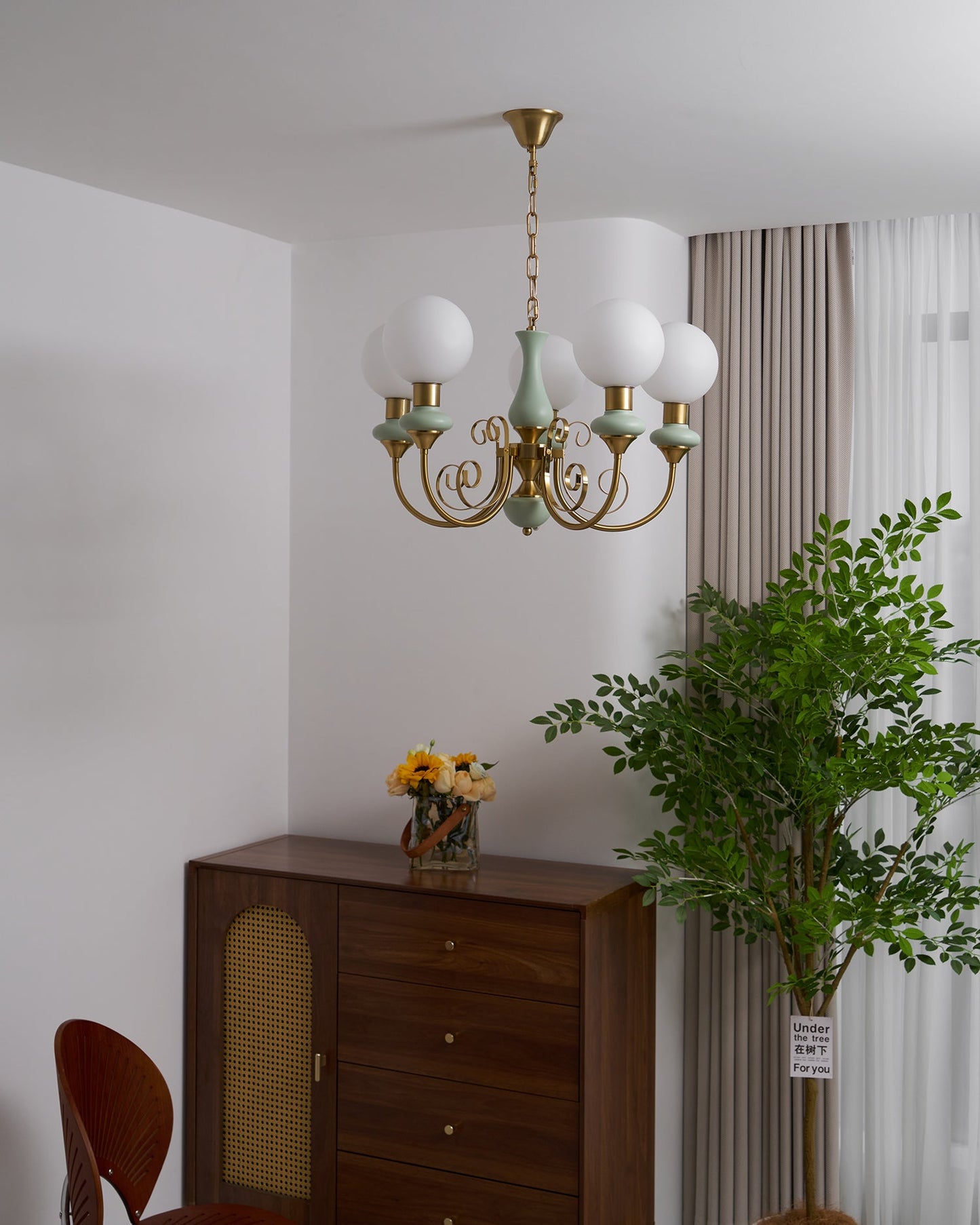 Onyx Glass Chandelier