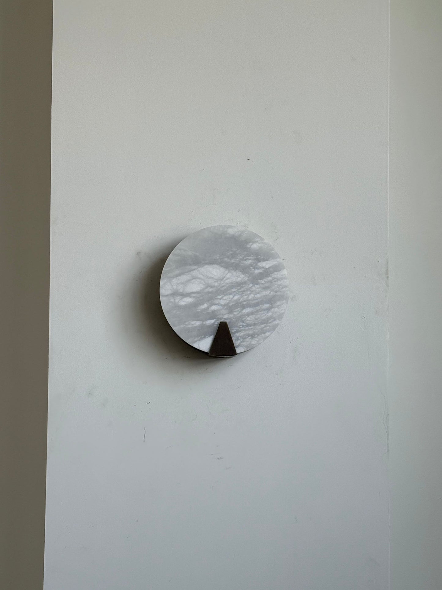 Ophelia Alabaster Round Sconce