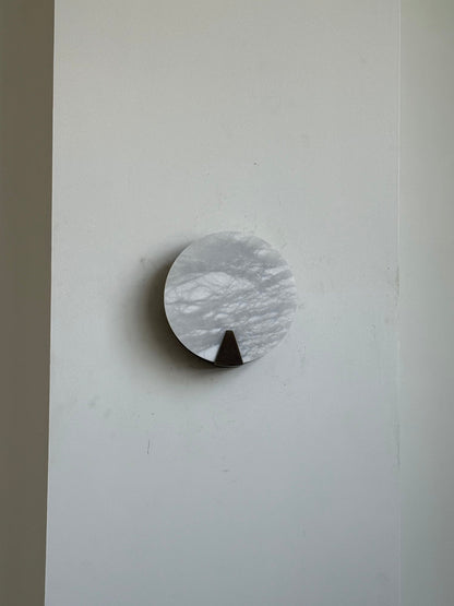 Ophelia Alabaster Round Sconce
