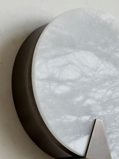 Ophelia Alabaster Round Sconce