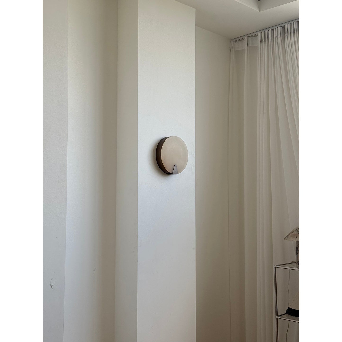 Ophelia Alabaster Round Sconce
