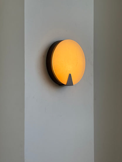 Ophelia Alabaster Round Sconce