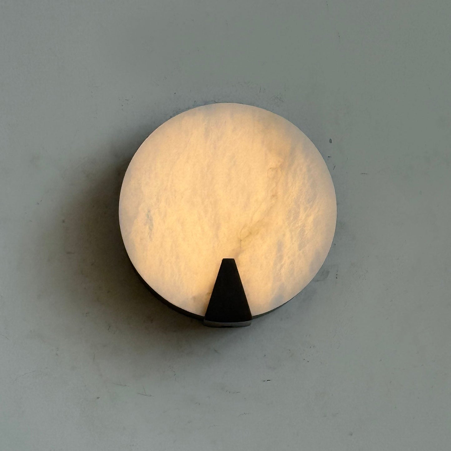Ophelia Alabaster Round Sconce