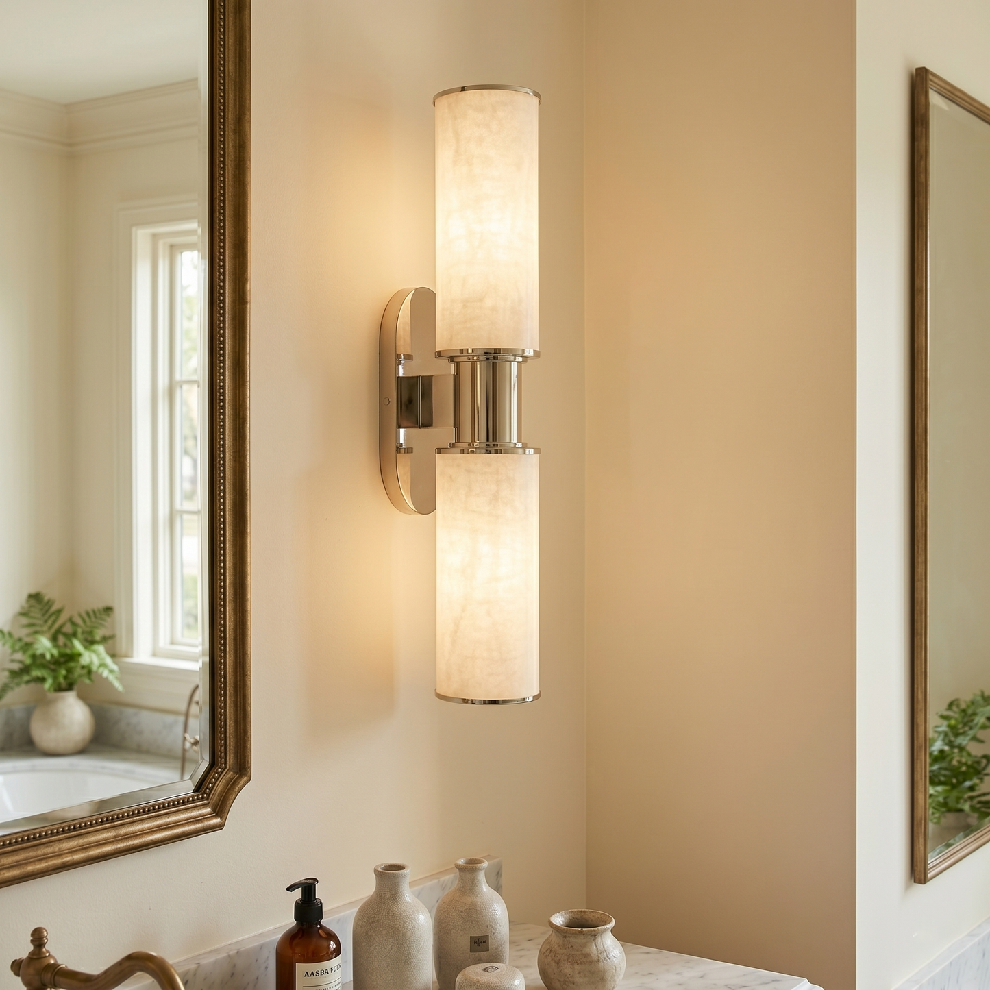 Harlin Vertical Alabaster Sconce
