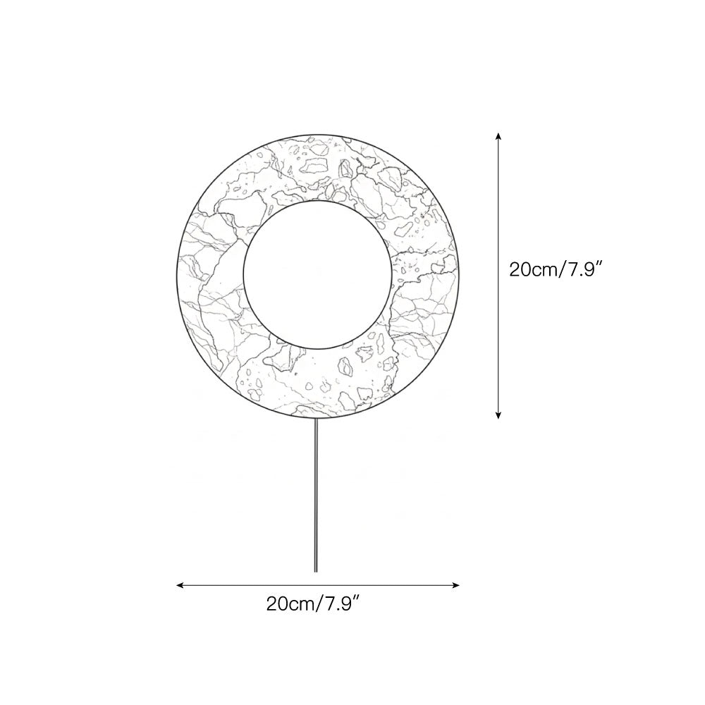 Orli Red Marble Plug-in Sconce