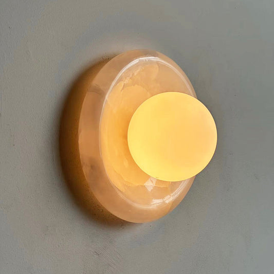 Orli White Onyx Sconce