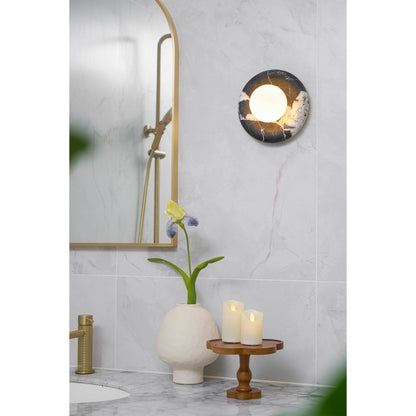 Orli Black Marble Sconce