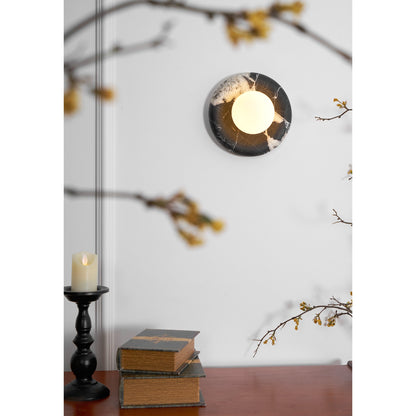 Orli Black Marble Sconce