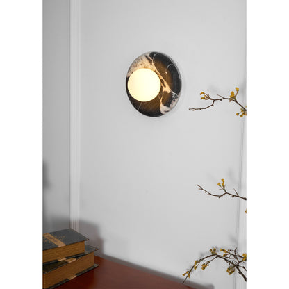 Orli Black Marble Sconce