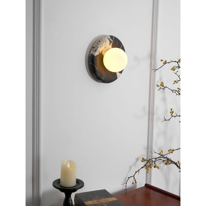 Orli Black Marble Sconce