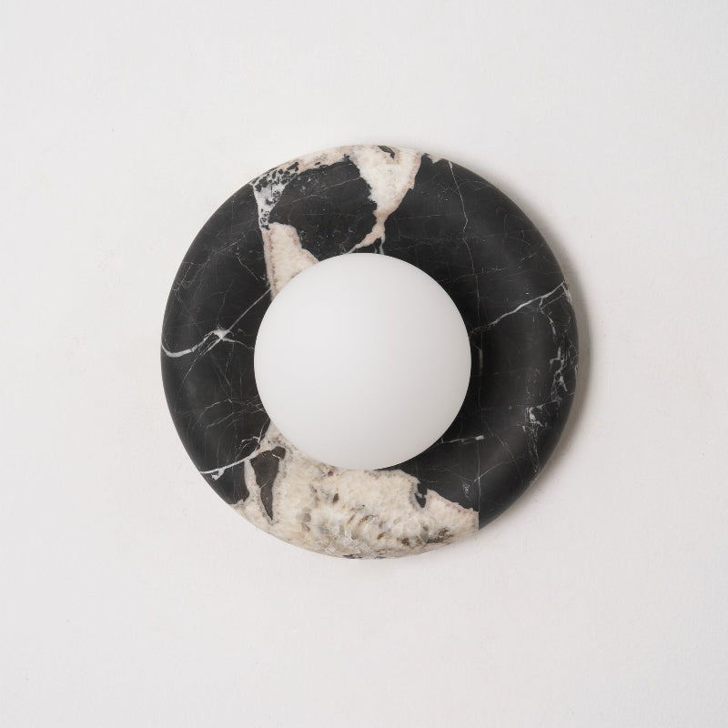 Orli Black Marble Sconce
