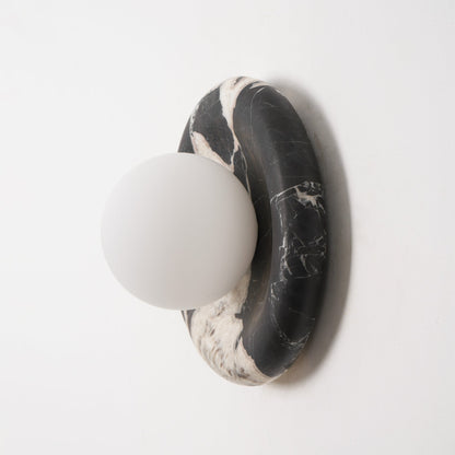Orli Black Marble Sconce