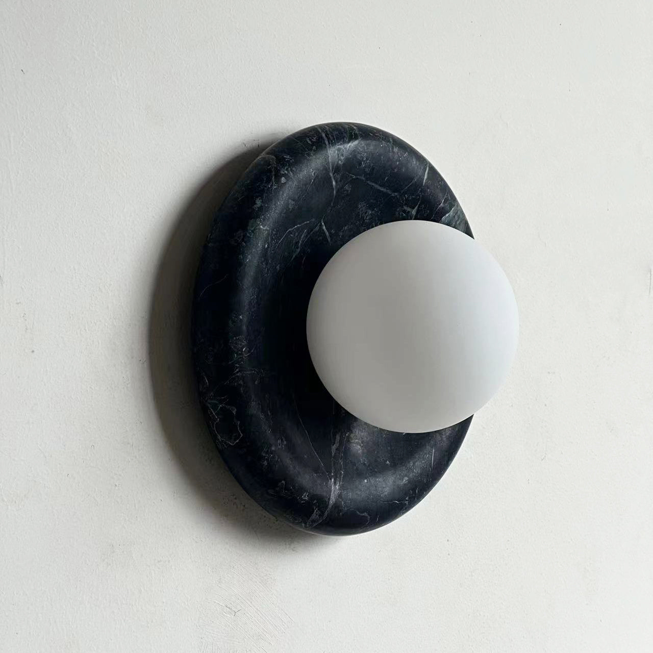 Orli Dark Green Marble Sconce