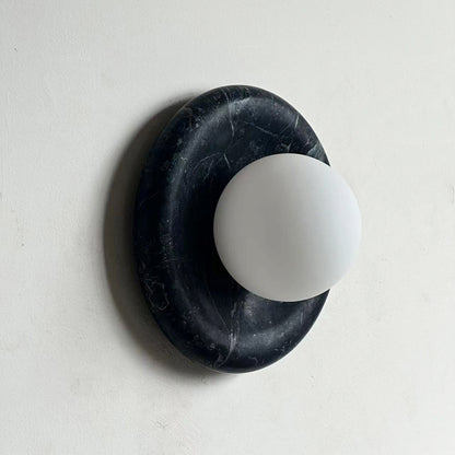 Orli Dark Green Marble Sconce