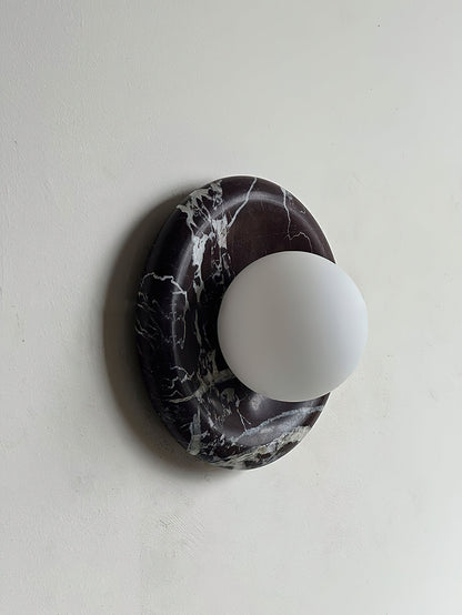 Orli Deep Purple Red Marble Sconce