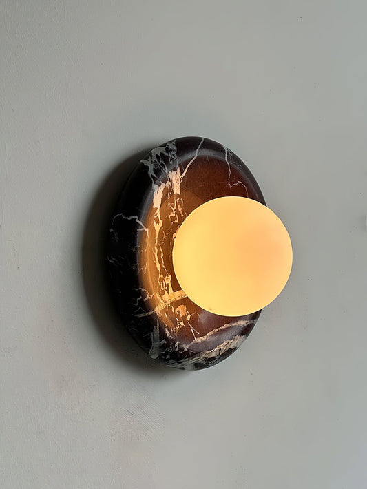 Orli Deep Purple Red Marble Sconce