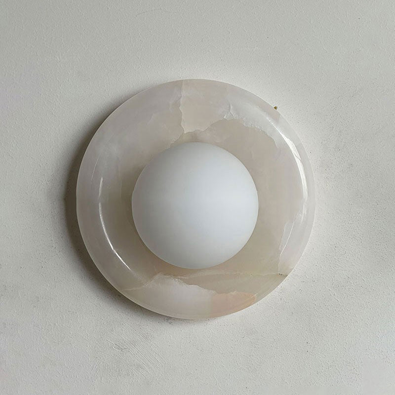Orli White Onyx Sconce
