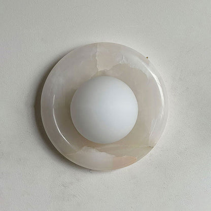 Orli White Onyx Sconce