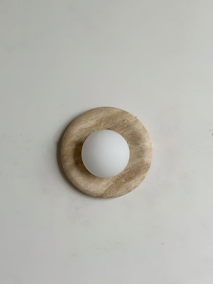 Orli Travertine Marble Sconce