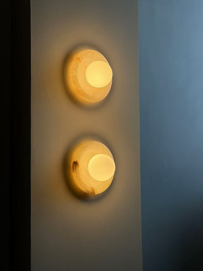 Orli White Onyx Sconce