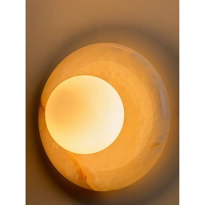 Orli White Onyx Sconce