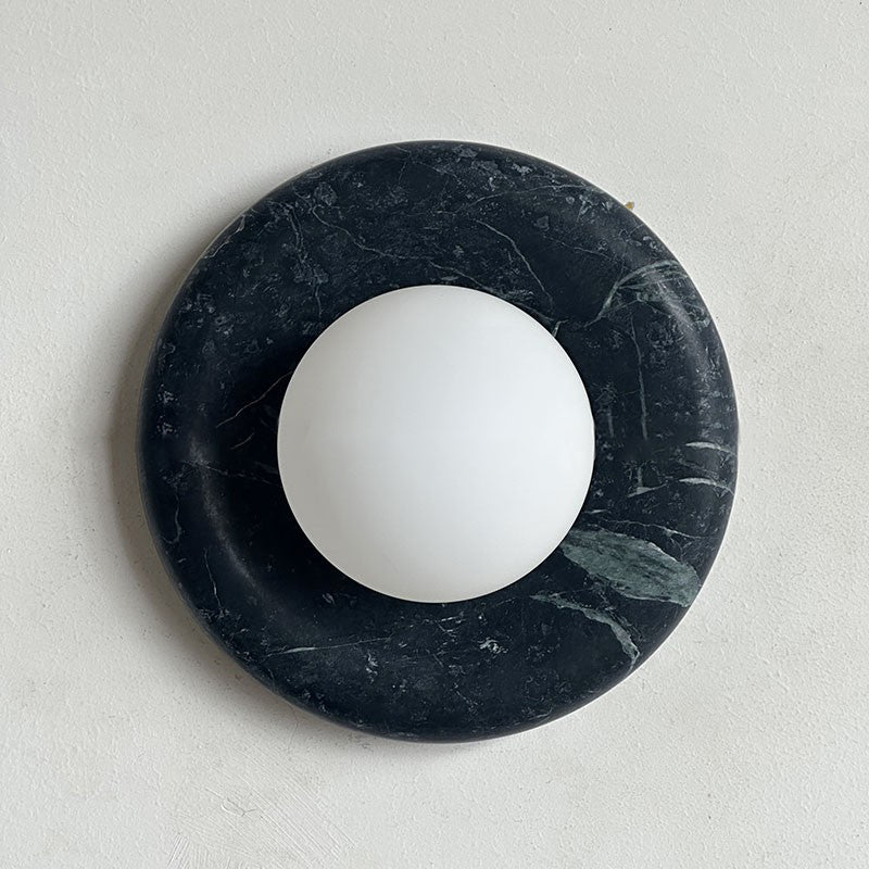 Orli Dark Green Marble Sconce