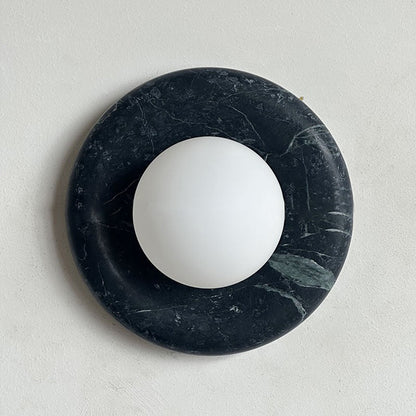 Orli Dark Green Marble Sconce