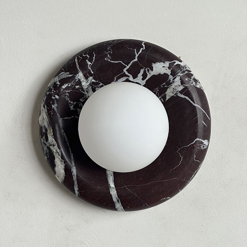 Orli Deep Purple Red Marble Sconce