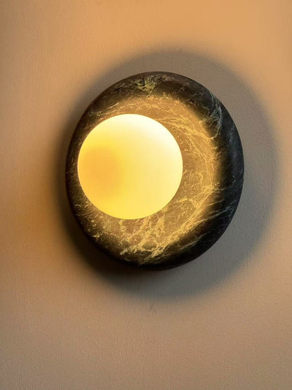 Orli Dark Green Marble Sconce