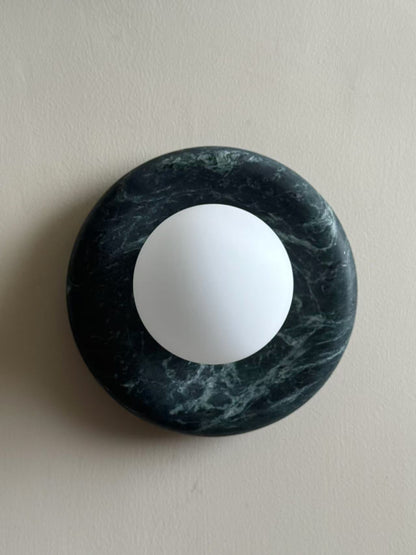 Orli Dark Green Marble Sconce