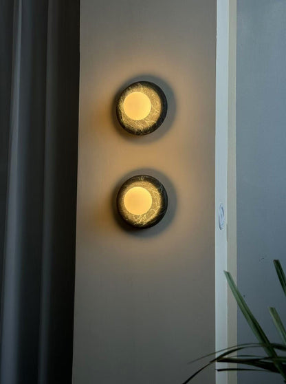 Orli Dark Green Marble Sconce