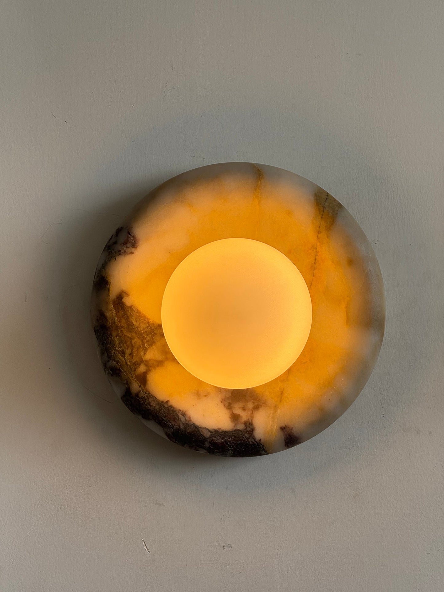 Orli Beige Marble Sconce
