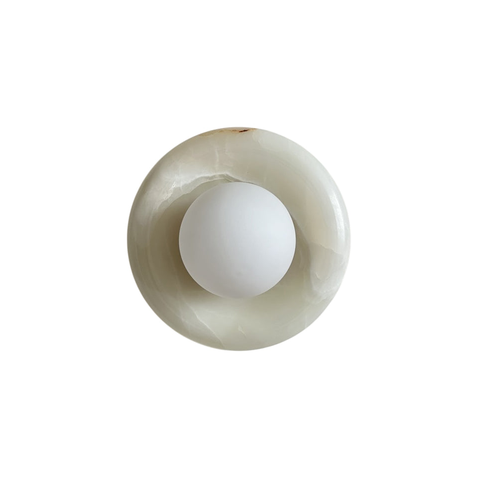 Orli White Onyx Sconce