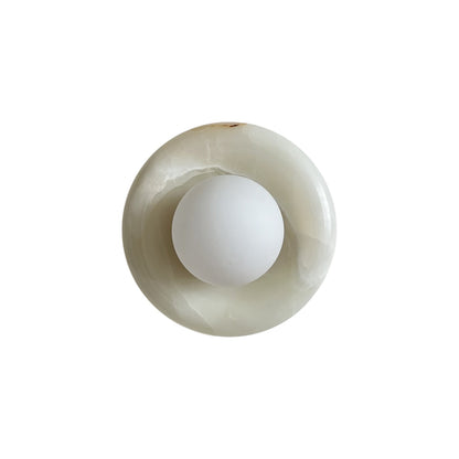 Orli White Onyx Sconce