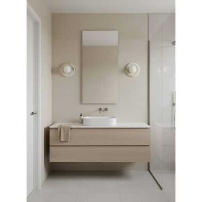 Orli White Onyx Sconce
