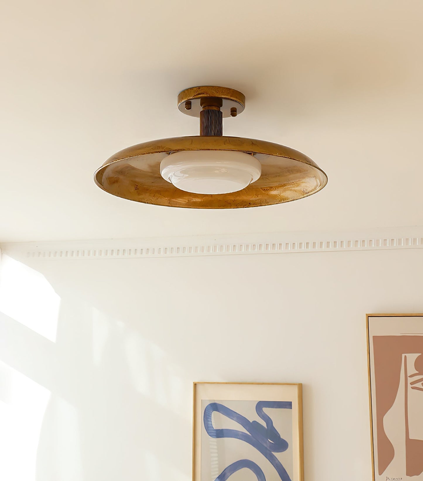 Pot-Lid Style Flat-Panel Ceiling Light