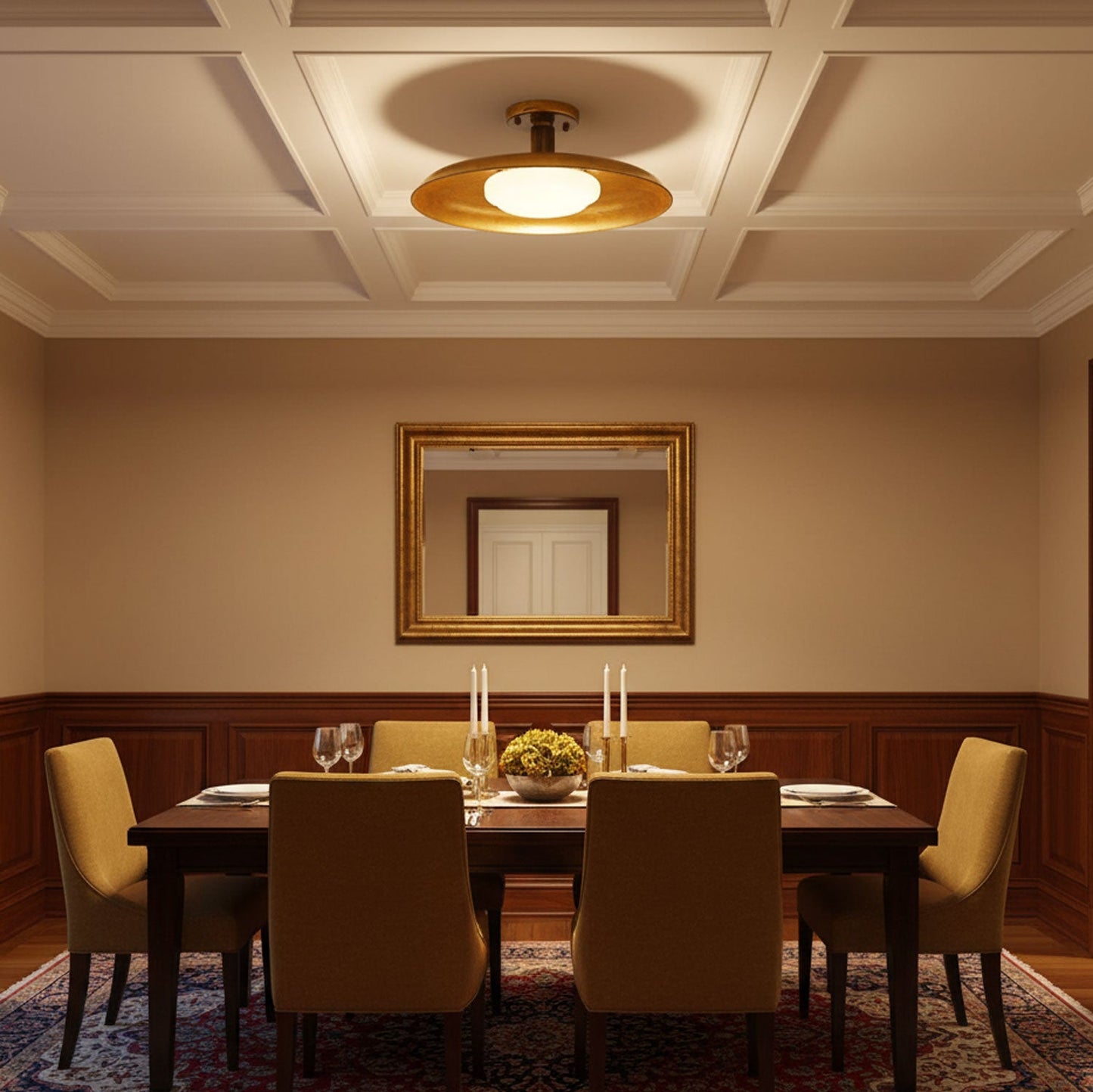 Pot-Lid Style Flat-Panel Ceiling Light