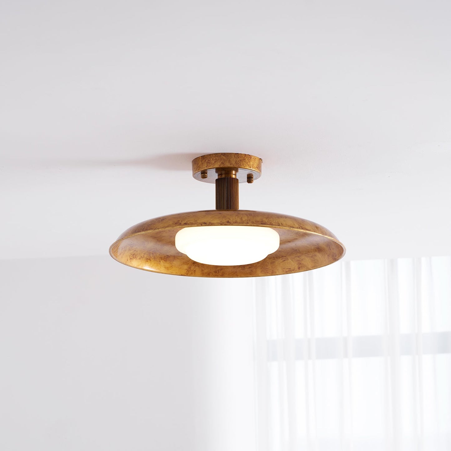 Pot-Lid Style Flat-Panel Ceiling Light