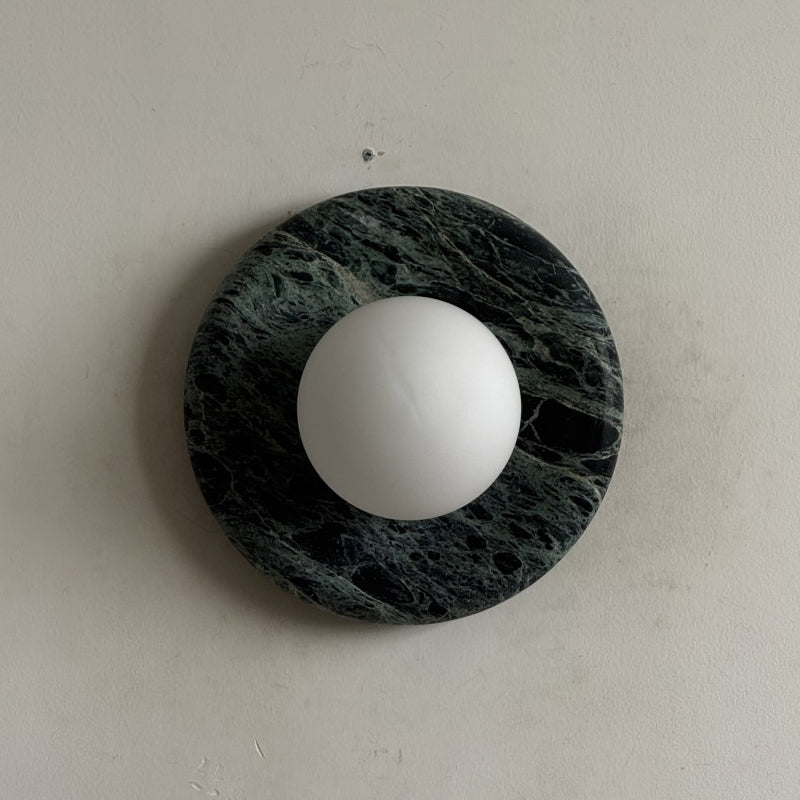 Orli Dark Green Marble Sconce