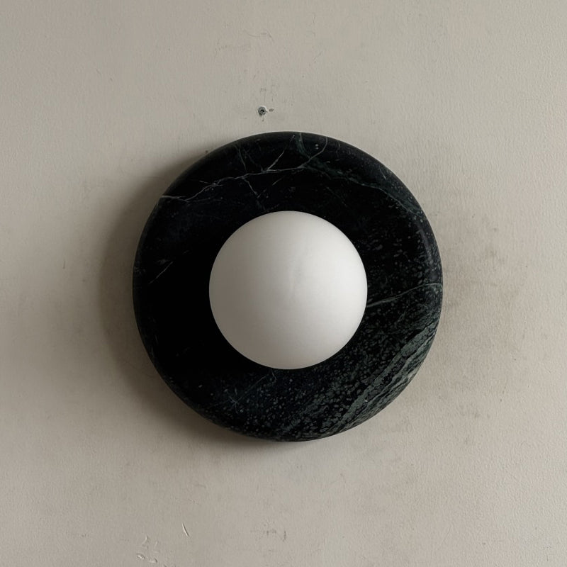 Orli Dark Green Marble Sconce
