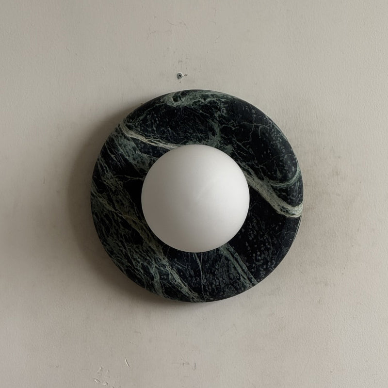 Orli Dark Green Marble Sconce