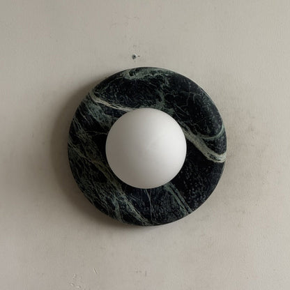 Orli Dark Green Marble Sconce