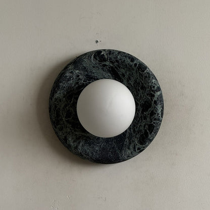 Orli Dark Green Marble Sconce