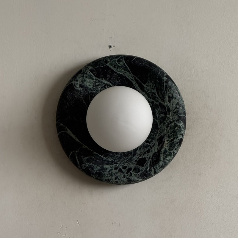 Orli Dark Green Marble Sconce